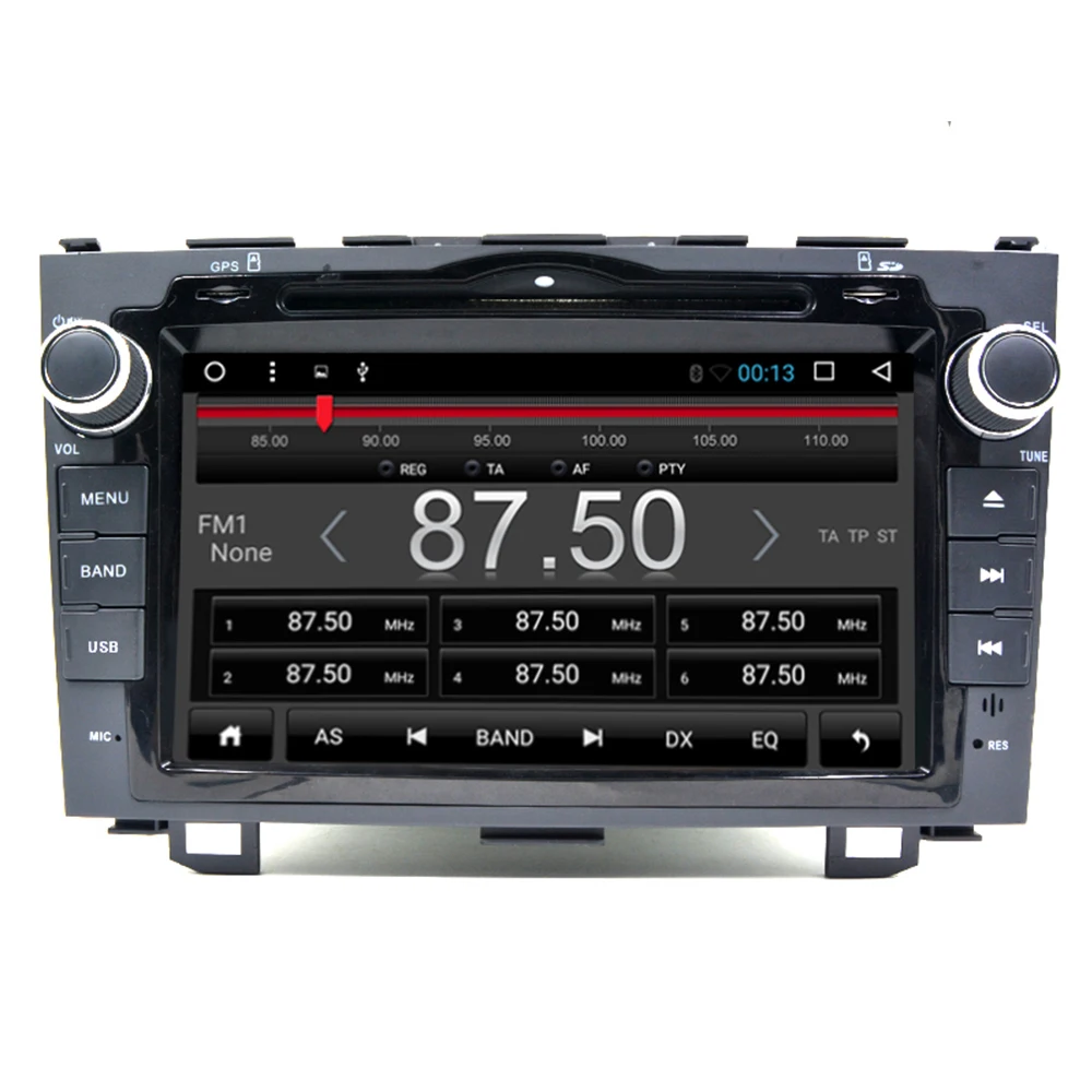 Автомобильный DVD-плеер 2 Din 8 дюймов Android 1 GPS HD для Honda CRV 2007 -2011 3G управление