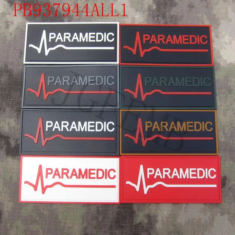 

Heartbeat Medical PARAMEDIC Military Tactical Morale 3D PVC patch Badges