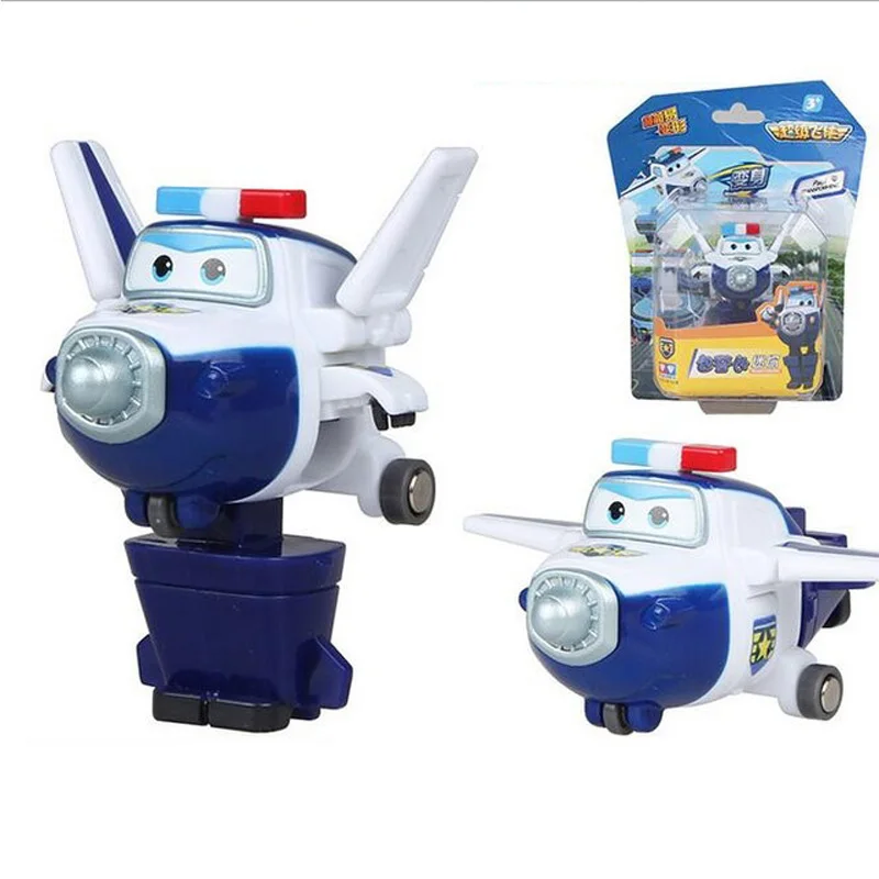 Mini Super Wings Airplane ABS Robot toys Action Figures Super Wing Transformation Jet Animation Children Kids Gift