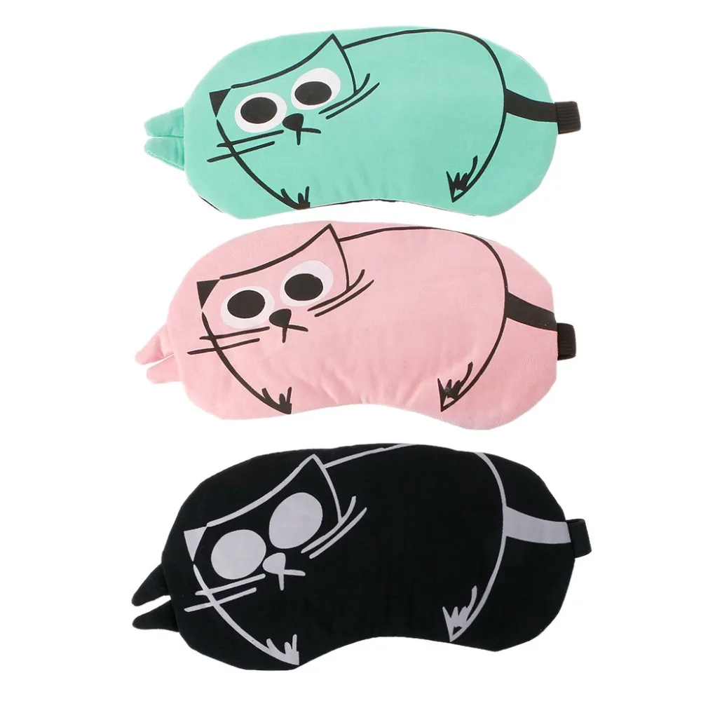

ZRLOWR Cartoon Cat Summer Ice Gel pack Eye Masks Cover Blindfold Shadow Sleep Relax