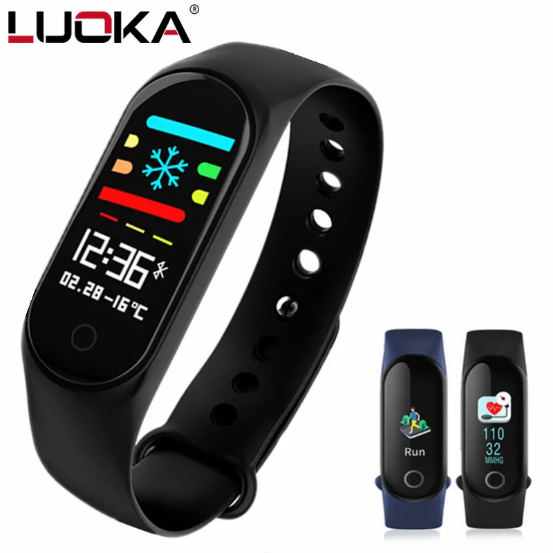 LUOKA M3 Smart Bracelet Color screen IP67 Fitness Tracker blood pressure Heart Rate Monitor Smart band