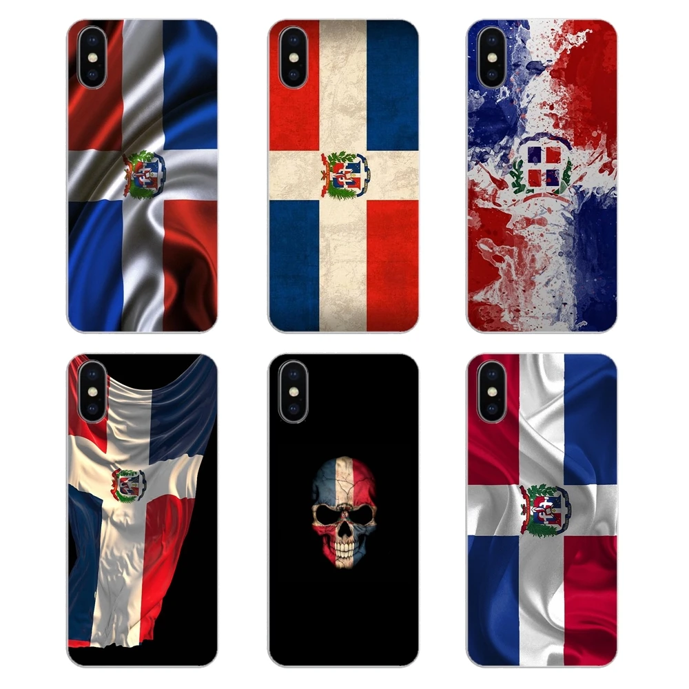 Cell Phone Case Cover For Huawei Honor 8 8C 8X 9 10 7A 7C Mate 20 Lite Pro P Smart Plus dominican republic flag flying Banner |