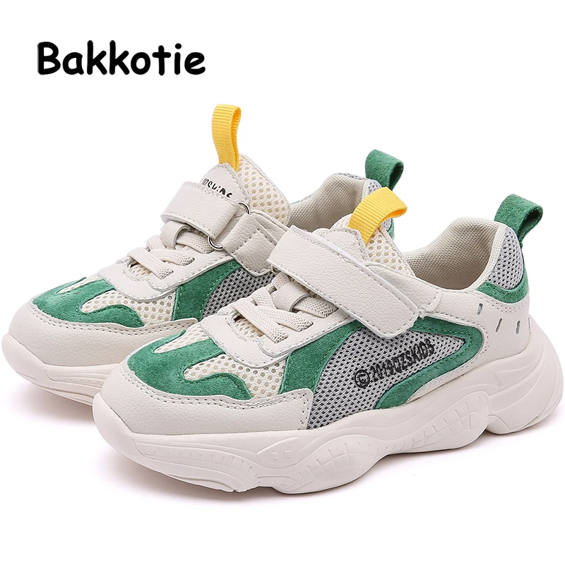 

Bakkotie Spring New Fashion Children Mesh Casual Sneakers Kids Soft Sport Shoes Girls Black Shoes Baby Boys Brand Shoes 2019