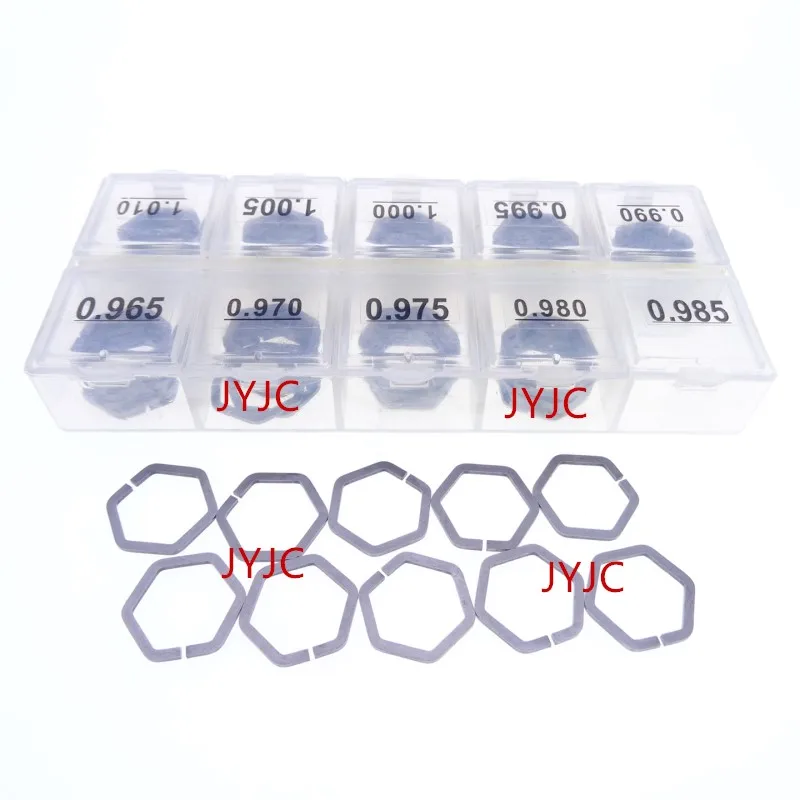 

100pcs/Box VDO Piezo Injector Repair Replacement Spare Parts Adjustment Washer Shim Steel Gasket Kit Size 0.965-1.010