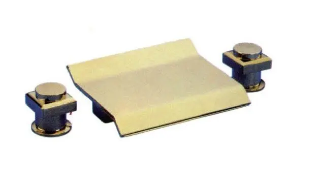 Acheter Livraison gratuite poli PVD or clour laiton massif salle de bains généralisée 8 polegada baignoire robinet