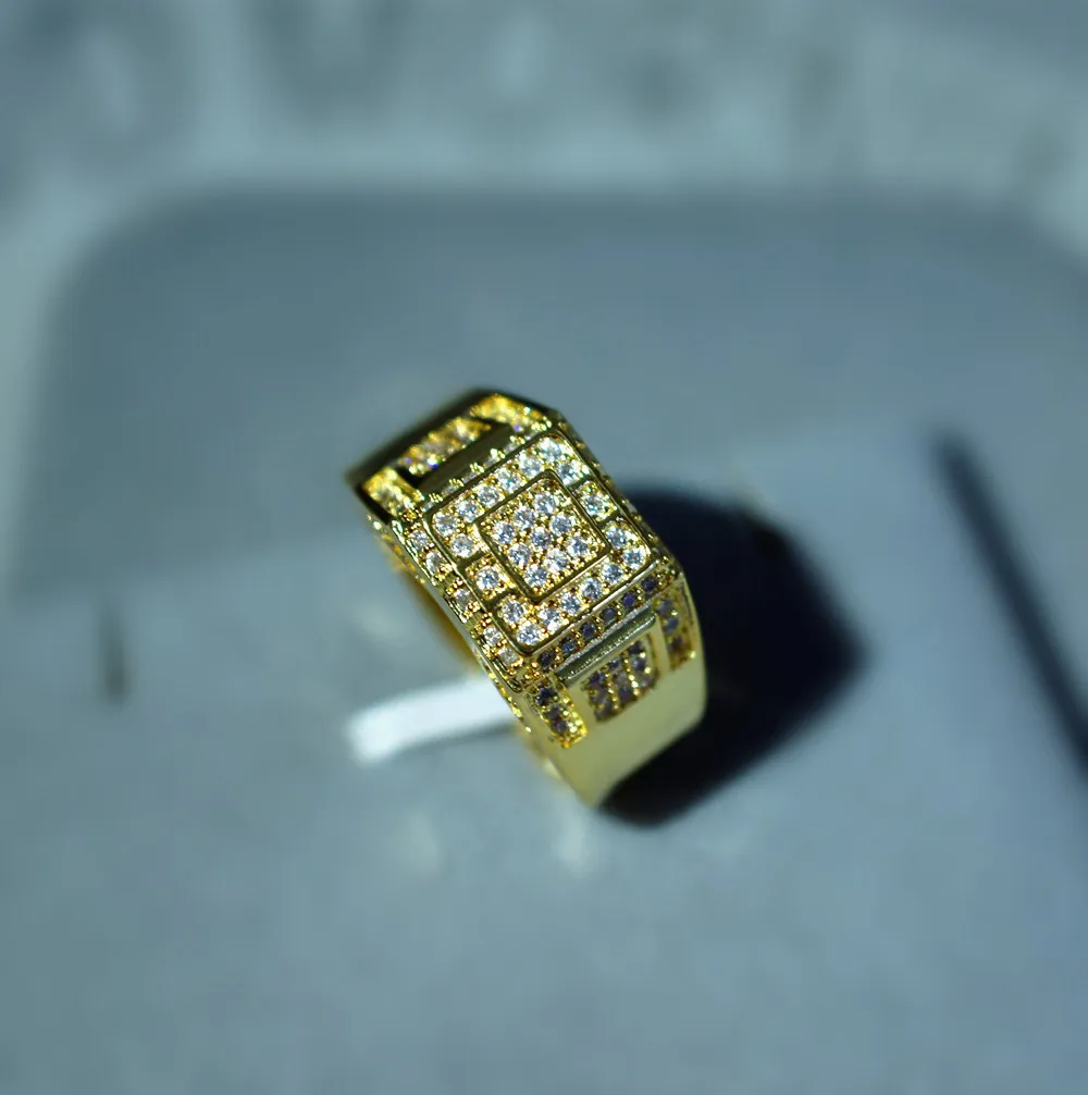 Обручальное кольцо Anillos De Jewelry с белым топазом из золота 14 к с бриллиантом Bizuteria, Золотое кольцо 6 7 8-10 для мужчин wo men серебряные украшения gümüş 8 марта