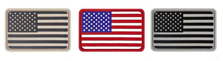 3D флаг ПВХ вышитая повязка резиновая нашивка Военный Тактический Патч Одежда персональные аксессуары наклейка 8*5 см