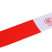 10 шт. высокая интенсивность наружная безопасность Популярные DIY красно-белый грузовик Предупреждение ночь светоотражающие ленты наклейки Горячая