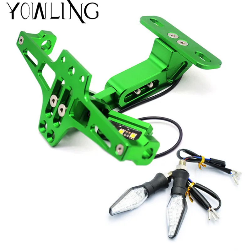 Motorcycle License Plate Bracket Licence Plate Holder Frame Number Plate for Kawasaki Ninja ZX6R