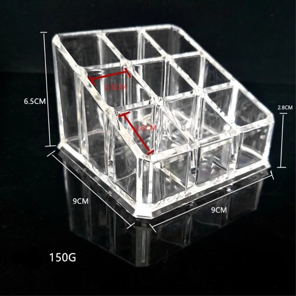 Кристалл 9 сетки шкаф для хранения косметики прозрачные ящики для хранения прозрачные акриловые органайзер для помад держатель