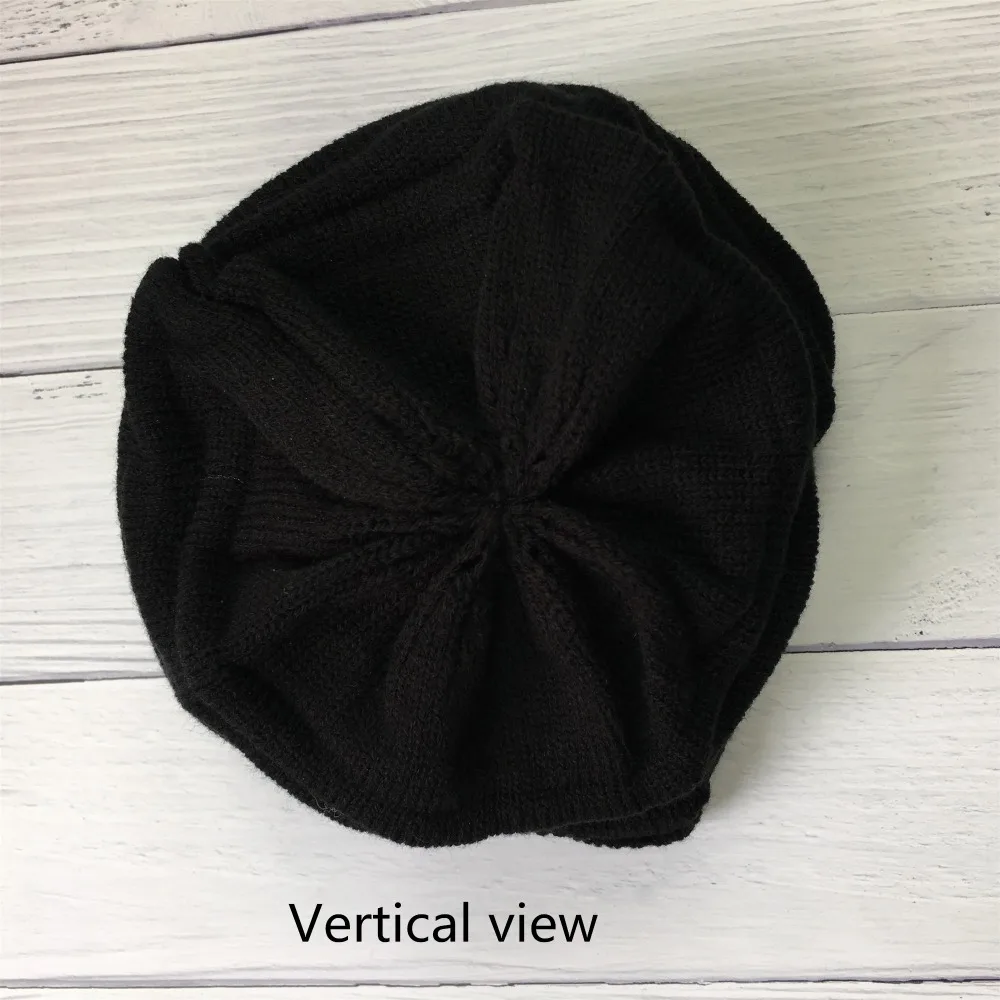 Шляпа шапка Gorros Зимняя однотонная Шерстяная Шапка-бини Kintted Skullies& Широкий берет-Боб Новинка Повседневная унисекс шерстяная акриловая skullcap