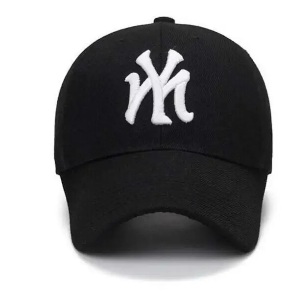 black Модная уличная кепка хлопок Регулируемая вышивка Snapback солнцезащитный козырек Велоспорт Туризм Рыбалка Головные уборы для мужчин и женщин Кепка s - Цвет: black