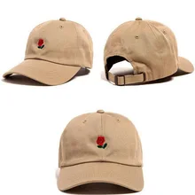 1 шт., Пляжная солнцезащитная Кепка с вышивкой розы, кепка поло, бейсболка s Strapback, головные уборы для мужчин и женщин, Повседневная Спортивная Кепка Snapback