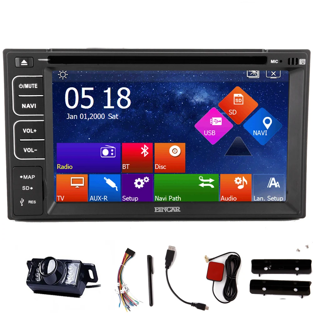 Flash Deal Navigation MP4 Head Unit Audio Touchscreen System Map Stereo Steering Wheel MP5 Music Car DVD Player CD GPS Auto Radio 13