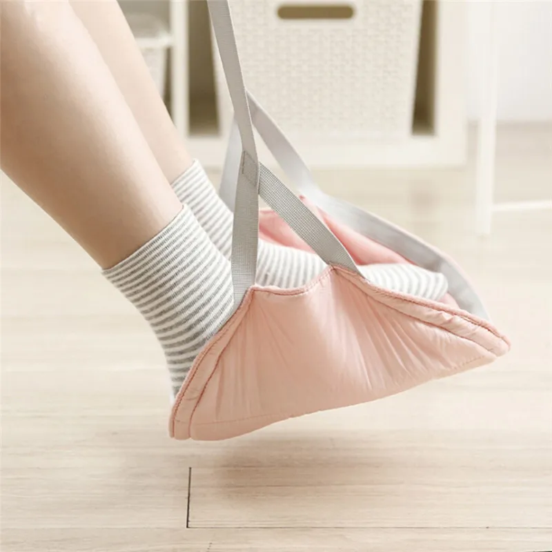 

Comfy Hanger Travel Airplane Footrest Hammock Made with Premium Memory Foam Foot Hammock Made Foot Resting hammock for travel