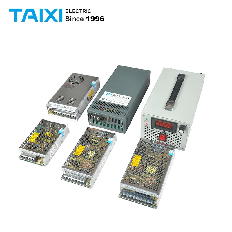 

High Power Output DC LED Light Strip Power Supply Air Cooled For DC 5V/12V/24V/36V/48V Fire Monitoring UPS AC110V 220V Input