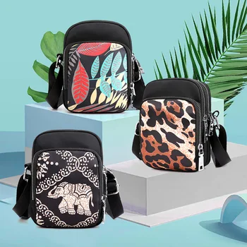 

Summer New women shoulder bags Nylon Flowers Printing female handbags girls messenger bags small crossbody mini women bags Girls