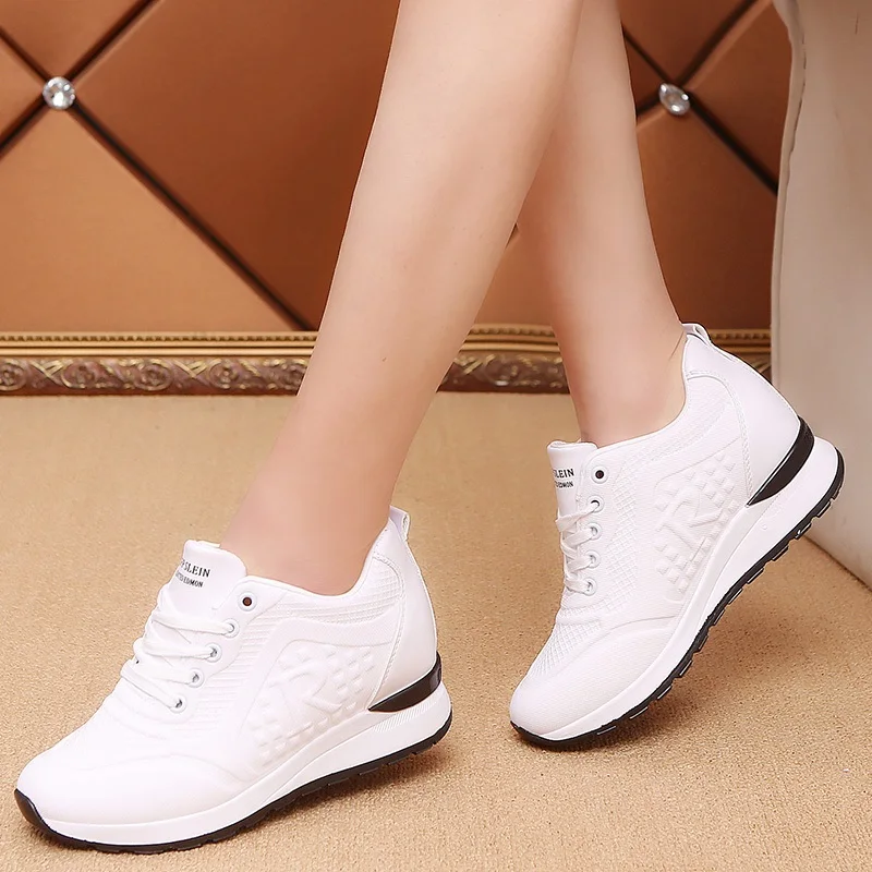 

Women's casual shoes 2019 spring thick bottom wedge female sports shoes interior sports increase ladies student shoes