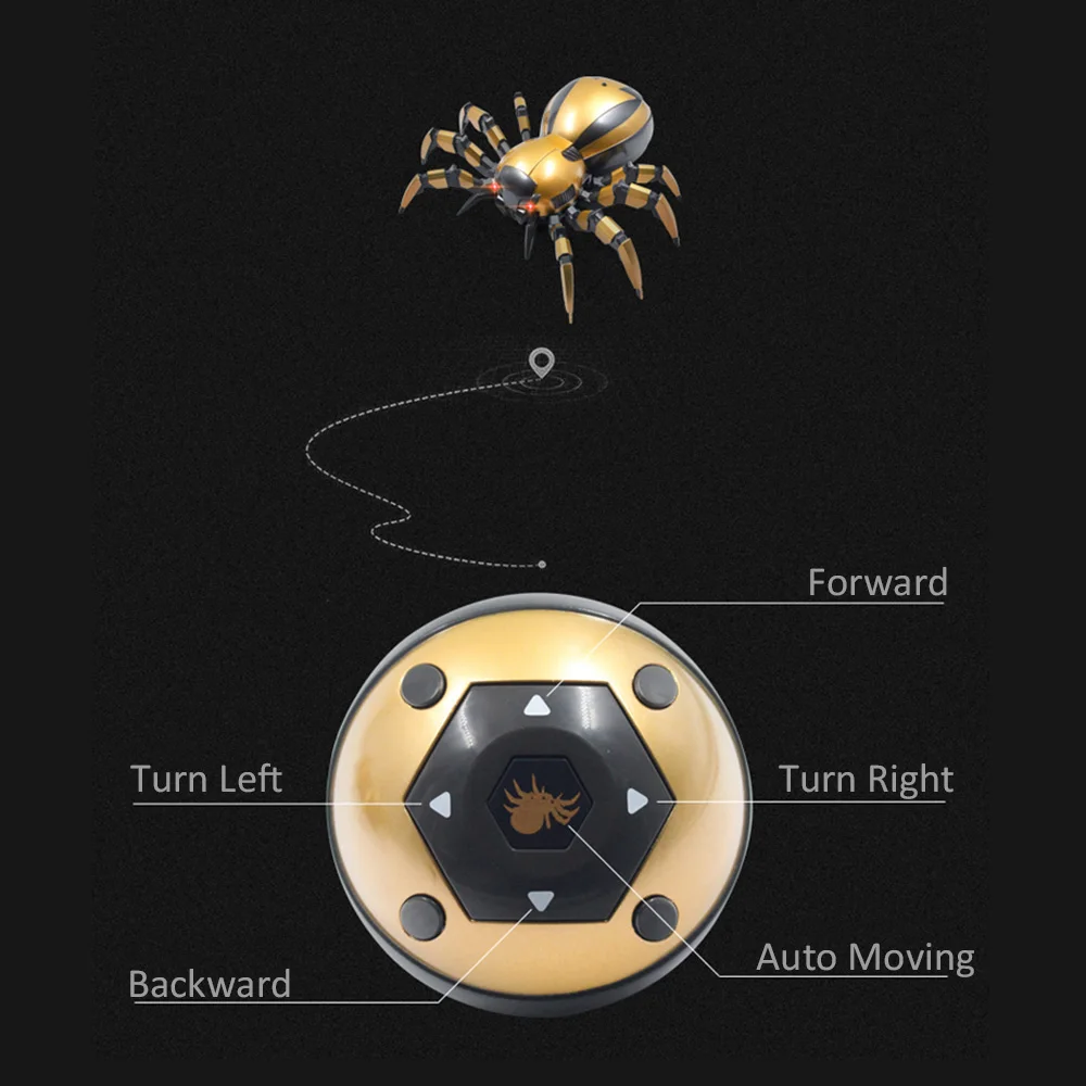 Детские игрушки Инфракрасный пульт дистанционного управления механический паук со светодиодный подсветкой звук подарки RC игрушки для детей