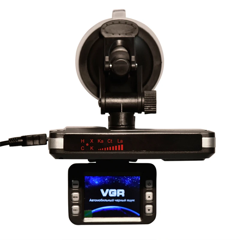 2.0 Inch LCD Display Car DVR Video Recorder Auto Dash Cam + Radar Laser Speed Detector 2 in 1 For Russian Radar Detector 720P