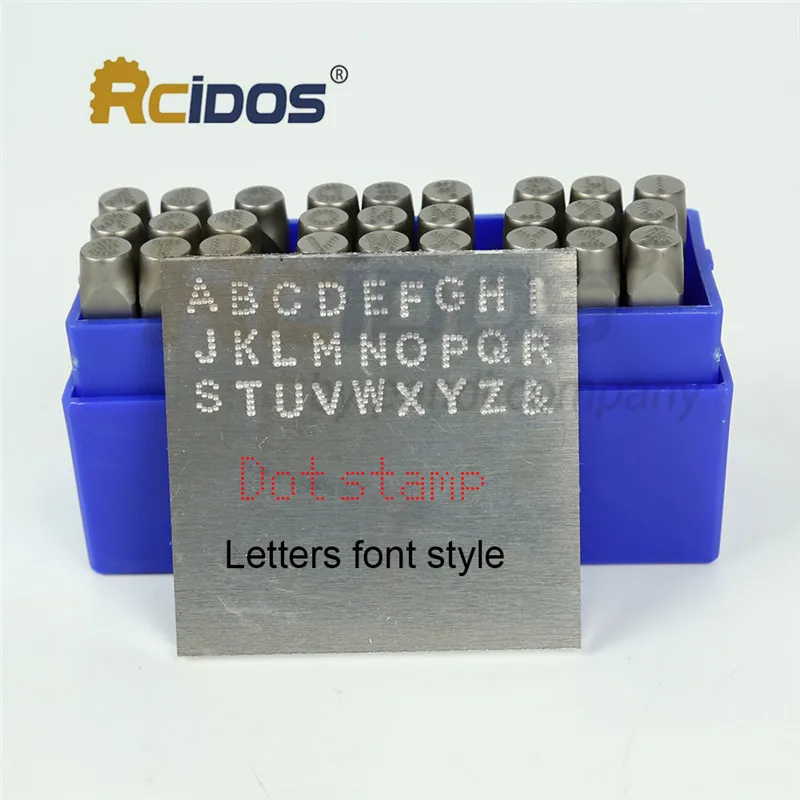 С буквенным принтом, для детей 3, 4, 5 мм точка печати, RCIDOS Сталь литерный штамп/матричный штамп буквы, A-Z& 27 шт./кор
