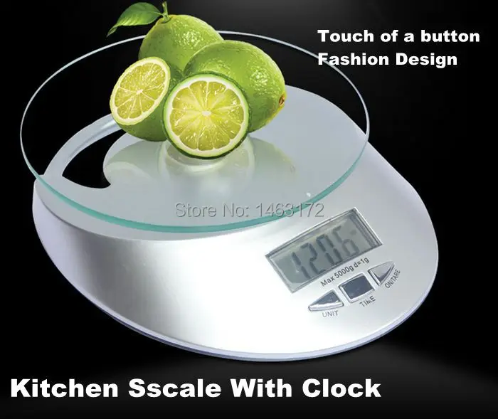 With clock kitchen scales, electronic kitchen scale, peeled scales