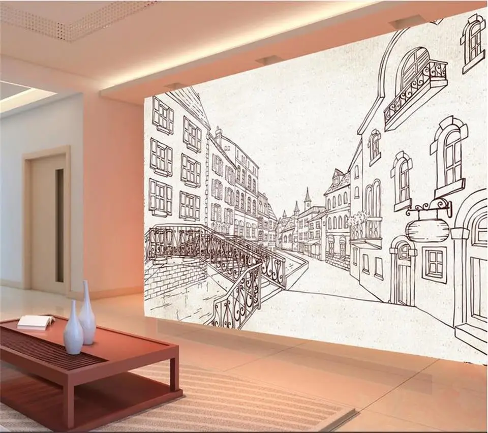 custom 3d photo wallpaper mural living room non woven wall sticker