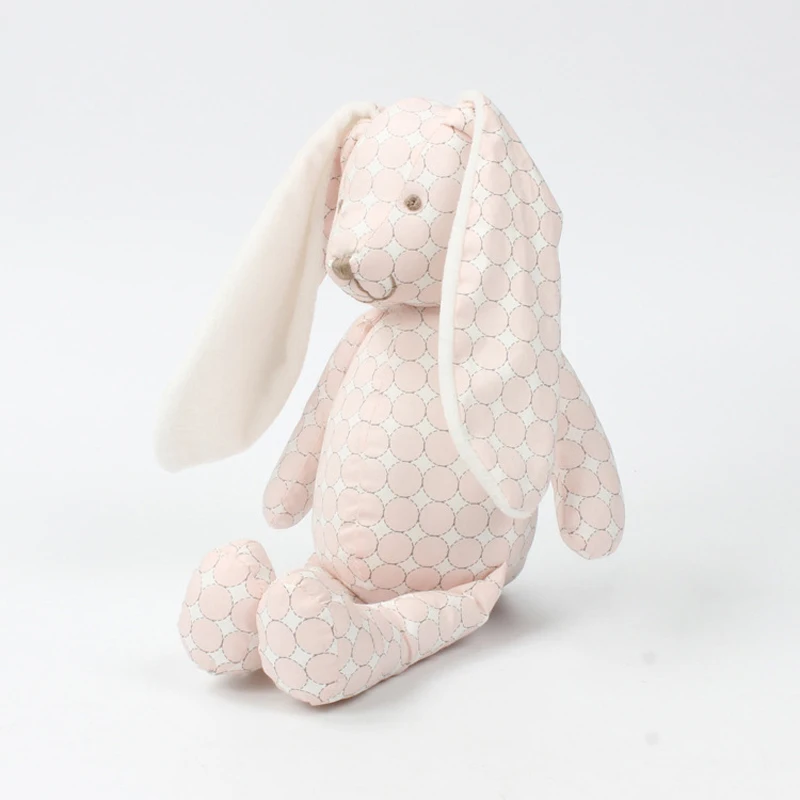 Plush Baby Toys Infant Educational Comforter Toy Printed Soft Cotton Stuffed Animals Rabbit for Newborn Kids Christmas Gift 30cm - Image 4
