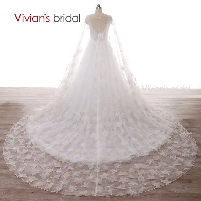 vestidos de novia a line bordados perlas traje de novia con cola