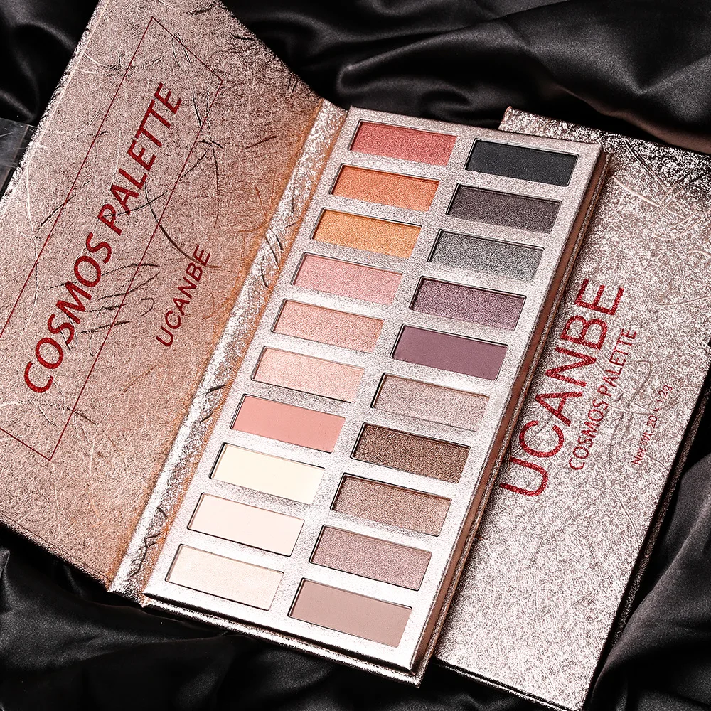 

ucanbe 20 Color Shimmer Matte Nake Eye Shadow Makeup Palette Nude Smokey Warm Pigmented Eyeshadow Long Lasting eye palette