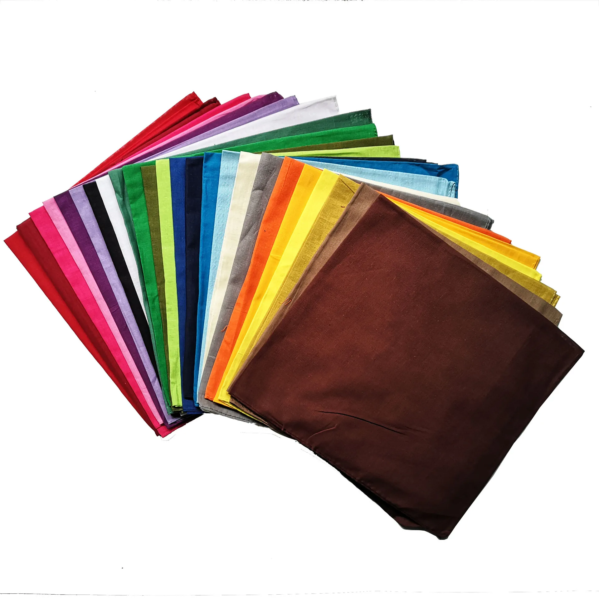 Cotton Bandana 100%Cotton Solid Color Bandana Multipurpose For Men