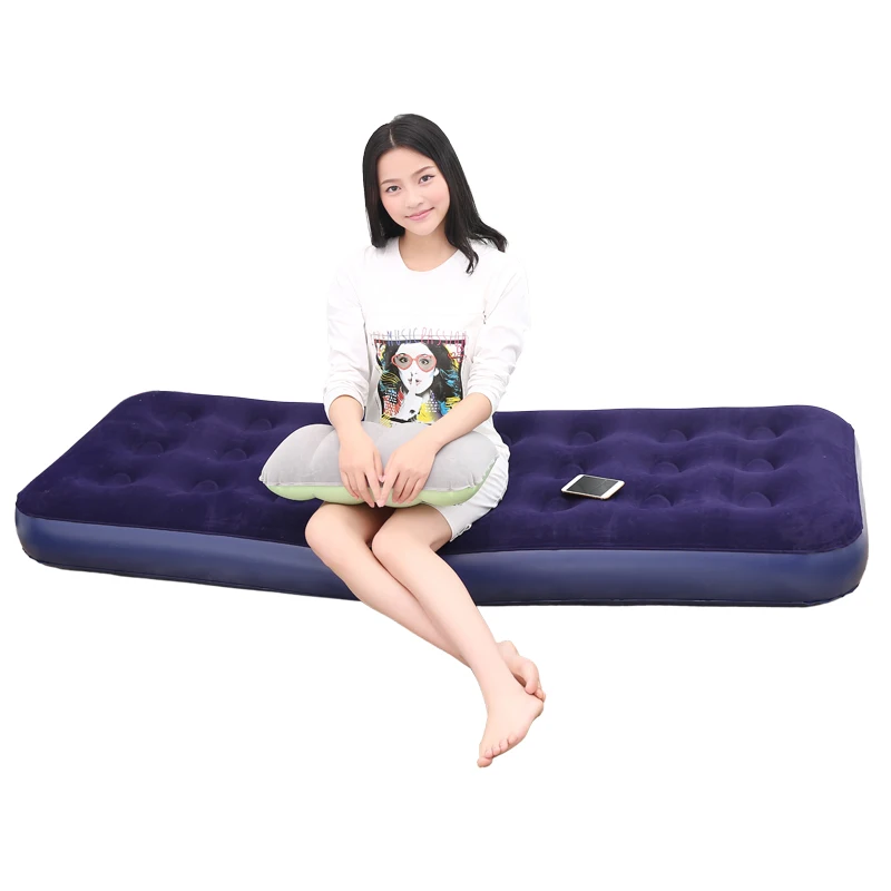 6 اللون 193 سنتيمتر نفخ التخييم حصيرة الشاطئ مرتبة هوائية واحدة النوم حقيبة أريكة استرخاء الشتاء الصيف Airbed داخلي المتسكع Laybag