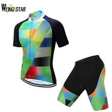 Команда weimostar для мужчин Велоспорт Джерси Ropa Ciclismo велосипед Мягкий нагрудник шорты одежда для велоспорта спортивная одежда S-4XL