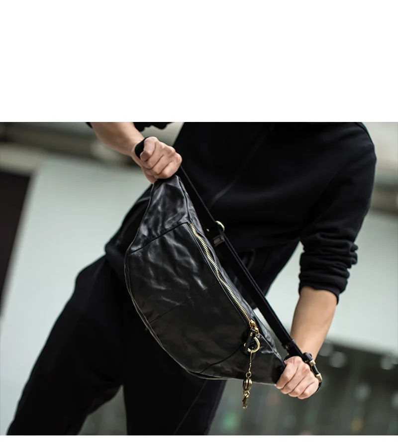 AETOO, винтажная сумка, Большая вместительная сумка через плечо, мужская кожаная нагрудная сумка Baotou, кожаная индивидуальная винтажная брендовая сумка W