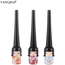 YANQINABrand японская кукла в кимоно жидкая подводка для глаз Водонепроницаемая не кружится жидкая подводка для глаз Стойкая не обесцвечивающая