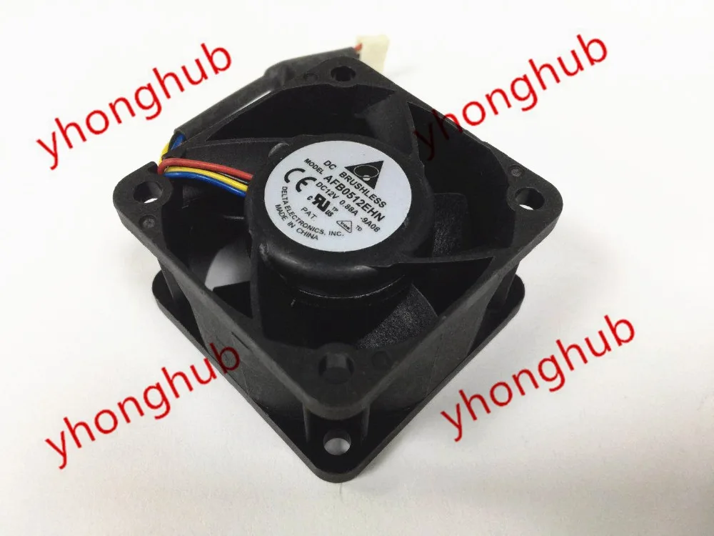 Detla электроники AFB0512EHN 9A08 DC 12V 0.88A 50x50x28 мм 4 провод Сервер вентилятор охлаждения|square