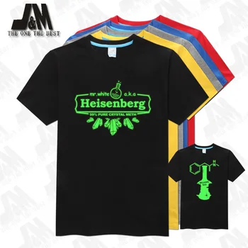 

high quality breaking bad heisenberg men's t-shirt 100% cotton american TV short sleeve S-6XL free shipping