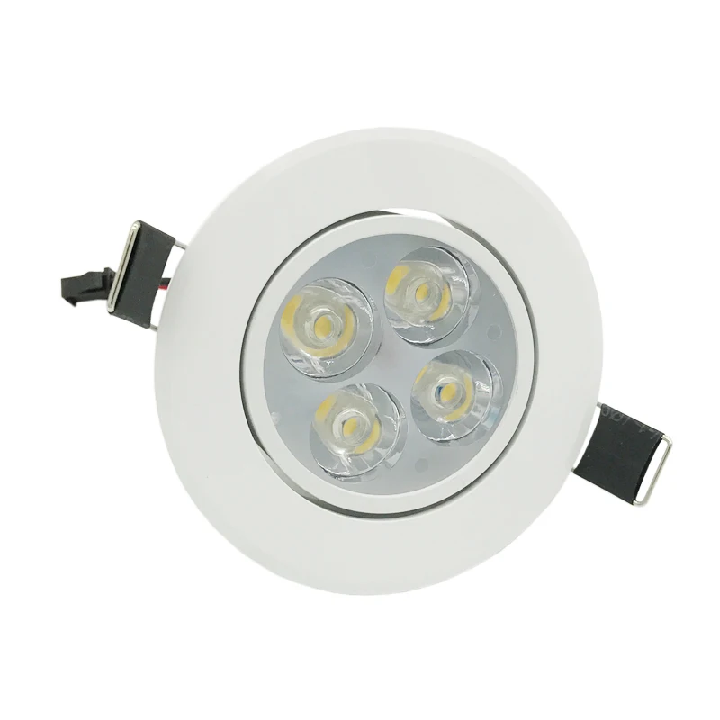 Dimmable3X3W 9 Вт 4x3 Вт 12 Вт светодиодные светильники встраиваемые лампы светодиодные лампы 95-265 В свет с LED Driver