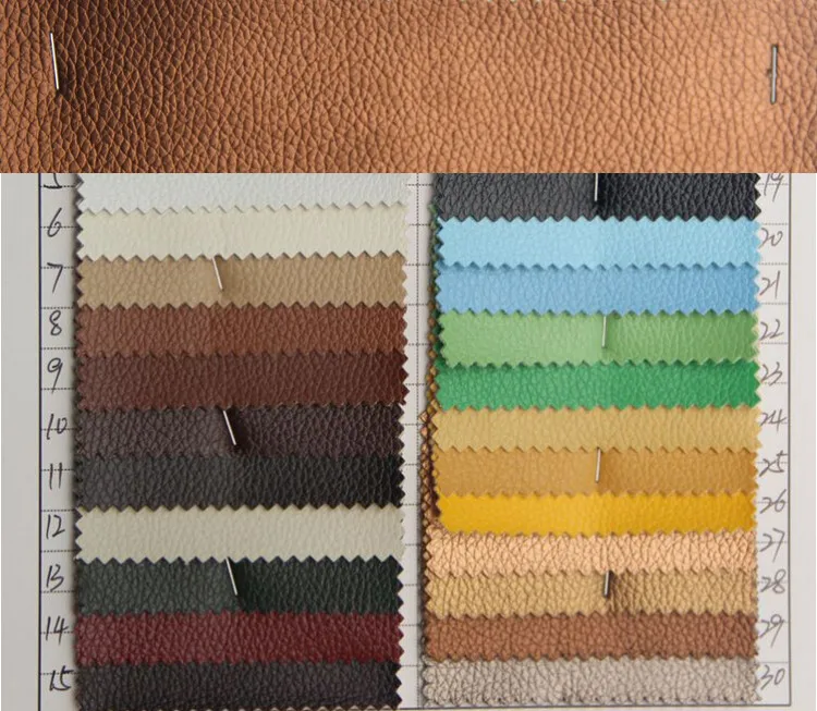 Material de cuero sintético de pvc de alta calidad, material de