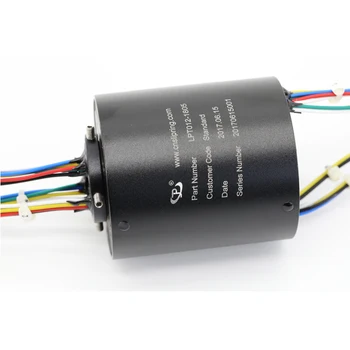 

18 Circuits 12mm Hole Through Bore Slip Ring Compact and Bright Appearance and Structure Excellent Transmission
