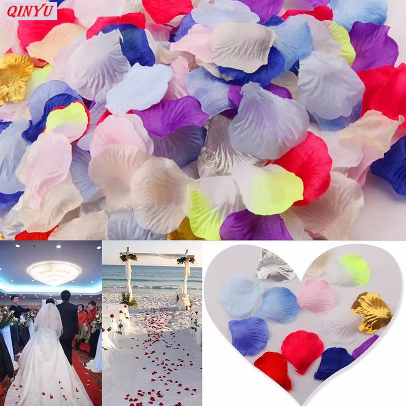 Buy 1000pcs Silk Rose Petals Artificial Flowers