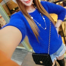 Женский кашемировый свитер из натурального меха норки, 14 цветов, натуральный мех норки, свитер KFP547,, цена, хорошее качество, пальто