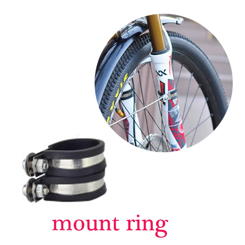 mount ring 1 pair 14 16 20 26 27,5 29 дюймов 700C Велосипедное крыло с двойным креплением для горного велосипеда MTB крылья дорожный велосипед передний задний брызговик - Цвет: mount ring 1 pair