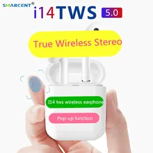 Новейшие TWS i14 1:1 беспроводные наушники bluetooth 5,0 беспроводная гарнитура авто-bluetooth Поддержка всплывающие функции pk i10 i12