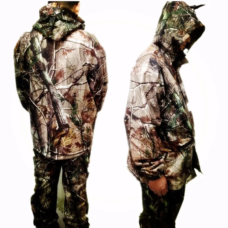 

Waterproof breathable dead leaves camouflage fishing hunting 3D Bionic Ghillie Suit Snipper Tactical Military clothes jacket