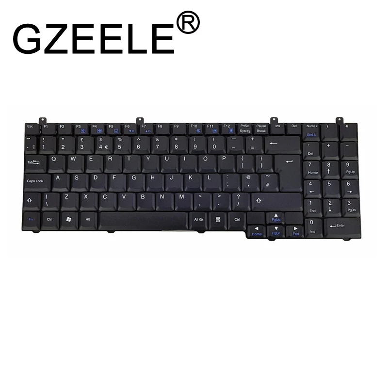 GZEELE новый для Packard Bell EasyNote W1 W3 W5 W7 MP-03756GB-1211L черный QWERTY британская раскладка клавиатуры MP-03756GB