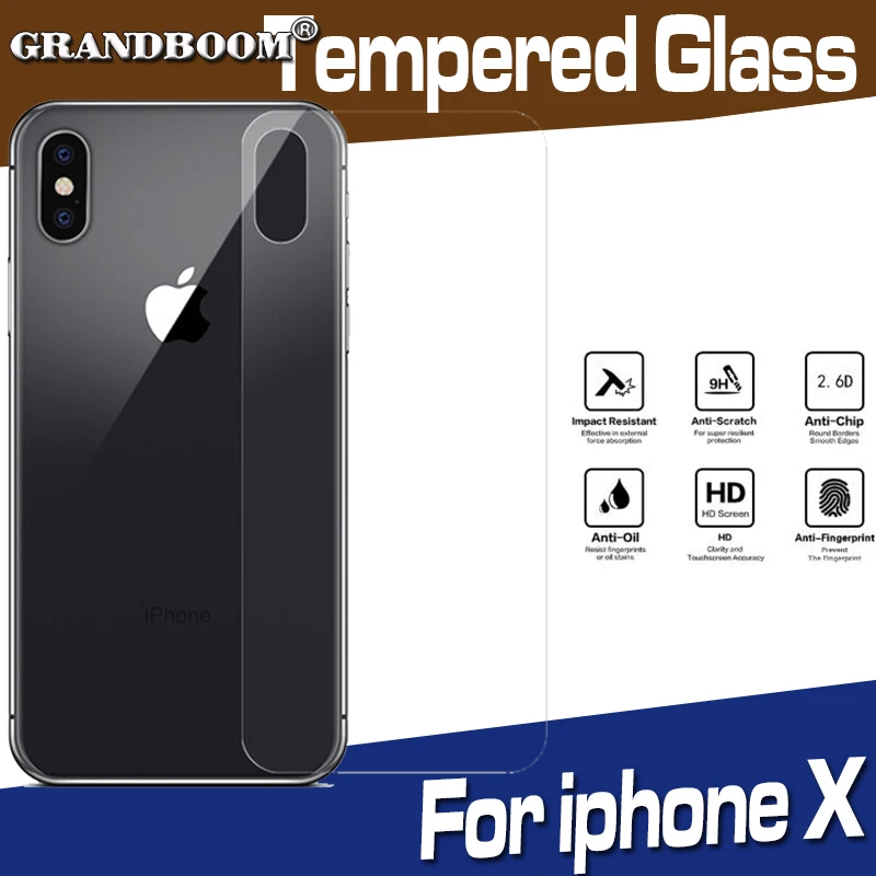 10 шт против царапин Закаленное стекло твердость 9H для iPhone 11 Pro Max XS XR X 8 7 6 6S Plus прозрачная защита тонкий задний экран защитная пленка