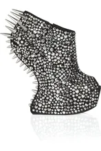 Silver Rhinestone Women Pumps Platform Round Toe Strange Style High Heels Desiger Women Pump 2016 Zapatos Tacones De Plataformas
