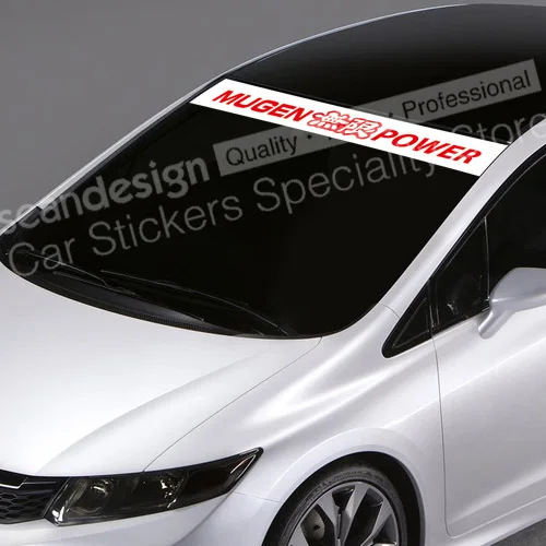 Для Honda Mugen power type A NSX FIT Accord S2000 CIVIC авто внедорожник наклейки водонепроницаемые наклейки на лобовое стекло QCPP