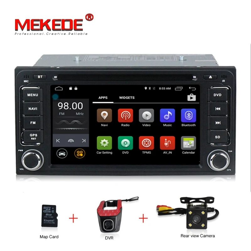 Бесплатная доставка 4 г android 7 1 ядра Универсальный dvd плеер для TOYOTA RAV4 Corolla Vios Hilux